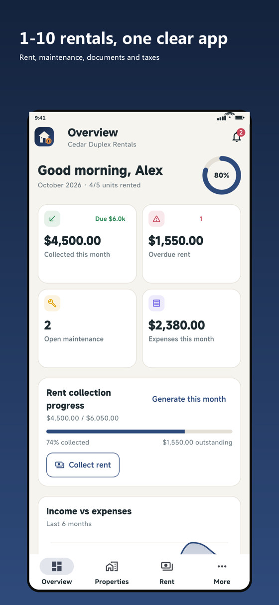 RentKeeper screenshot 1